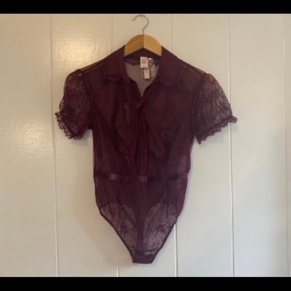 NWT Victoria's Secret Burgundy Teddy - Picture 5 of 14